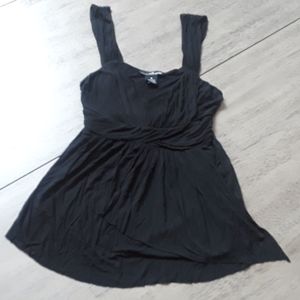 Cute black summer tank blouse